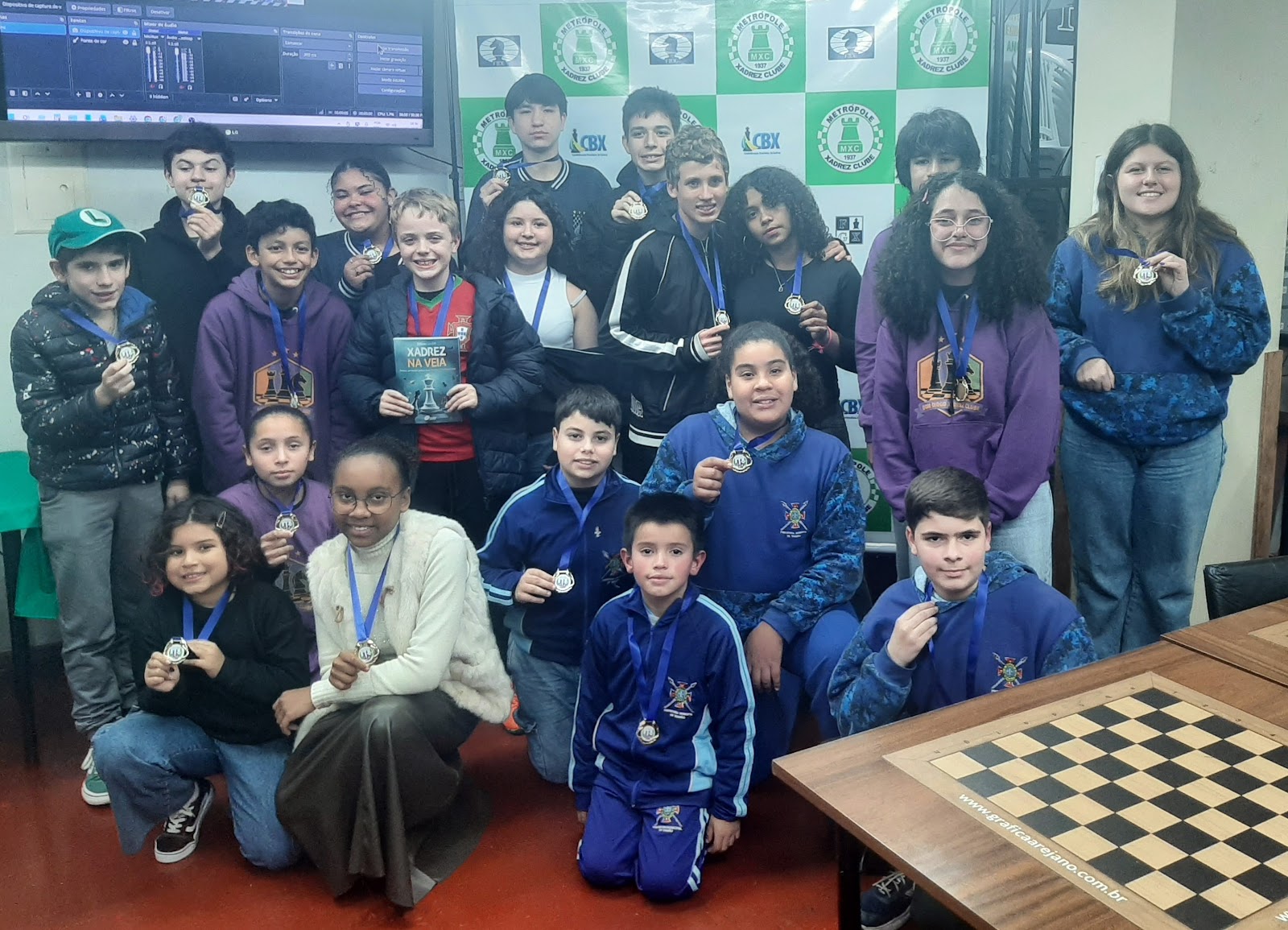 Crianças e jovens na 4ª etapa da Copa Escolar 2026